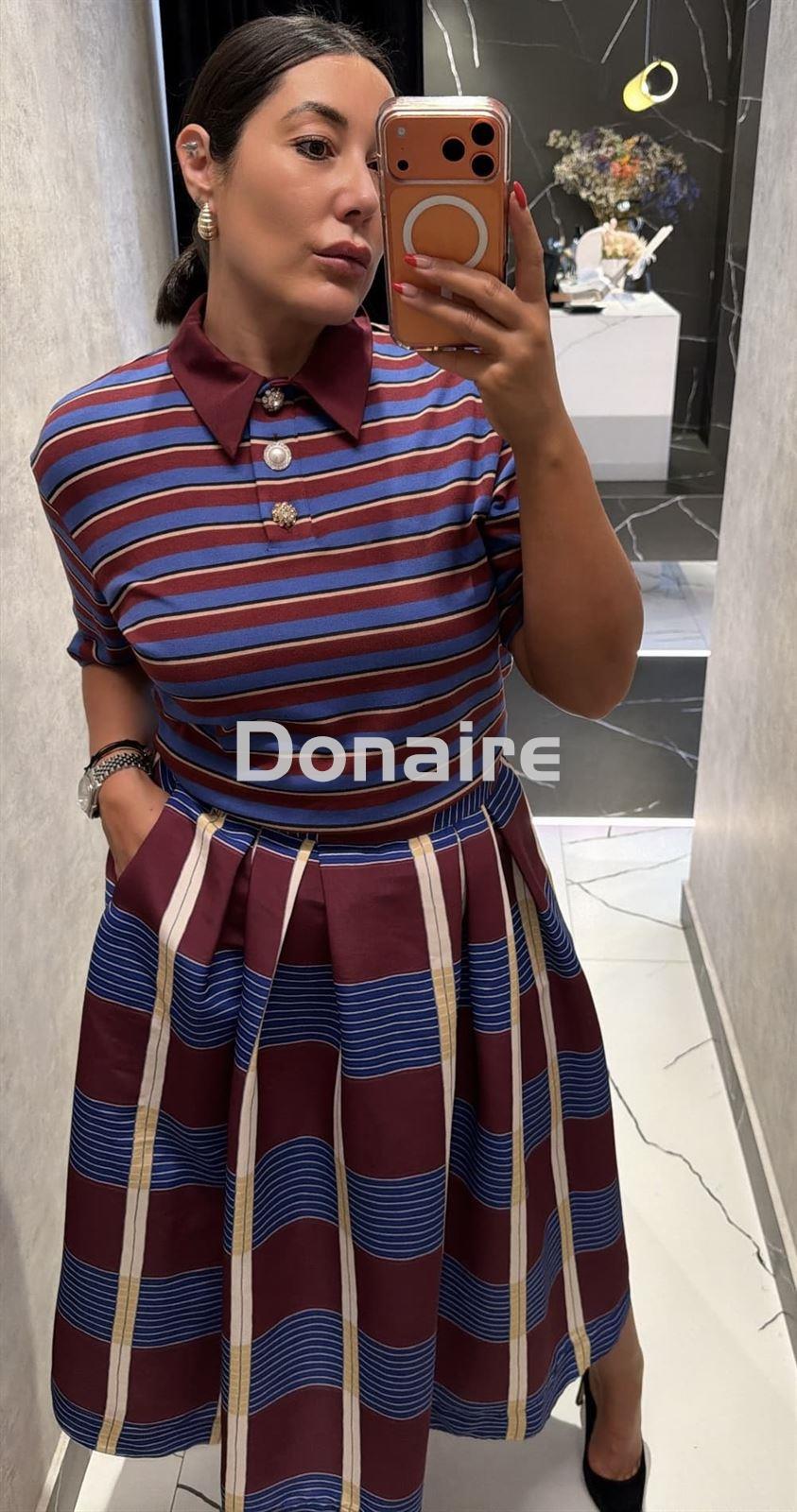 Polo rayas botones joya Dixie - Imagen 3