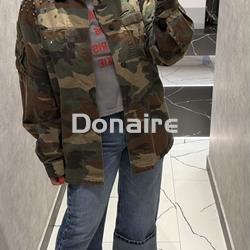 Sobrecamisa print militar y floral Dixie - Imagen 1