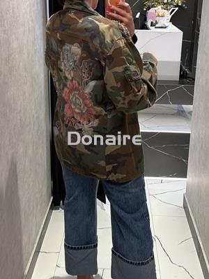 Sobrecamisa print militar y floral Dixie - Imagen 2