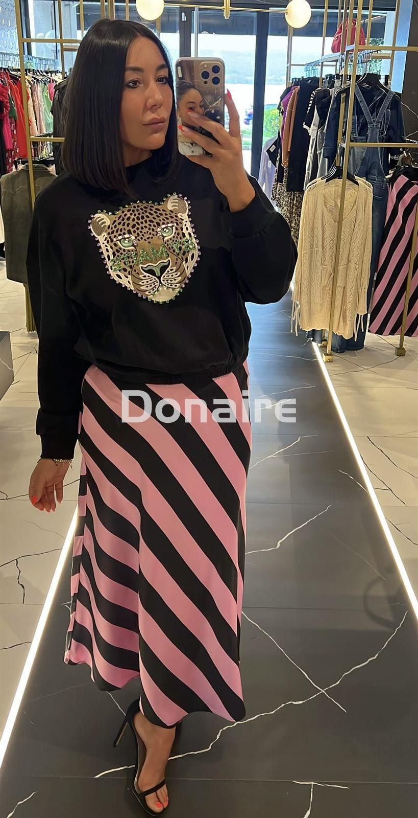 Sudadera leopardo pedrería Maite - Imagen 3