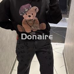Sudadera negra oso BSB - Imagen 2