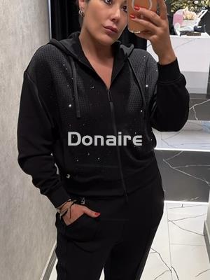 Sudadera neopreno y strass Lola Casademunt - Imagen 1