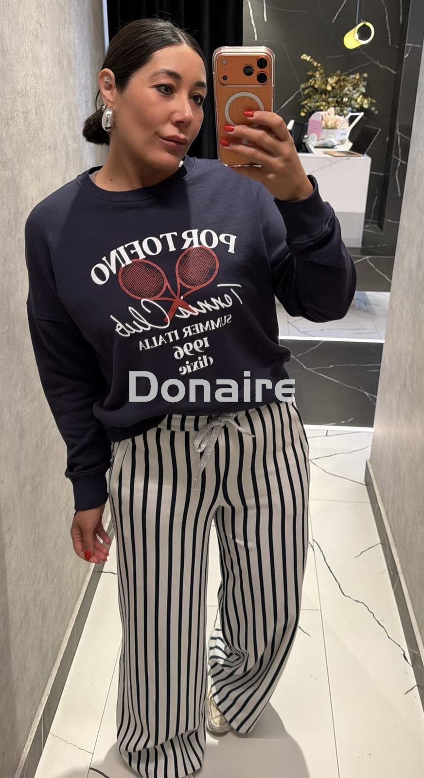 Sudadera Portofino azul marino Dixie - Imagen 3