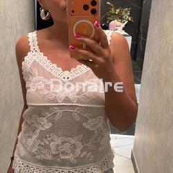 Top crochet blanco Koralline - Imagen 1