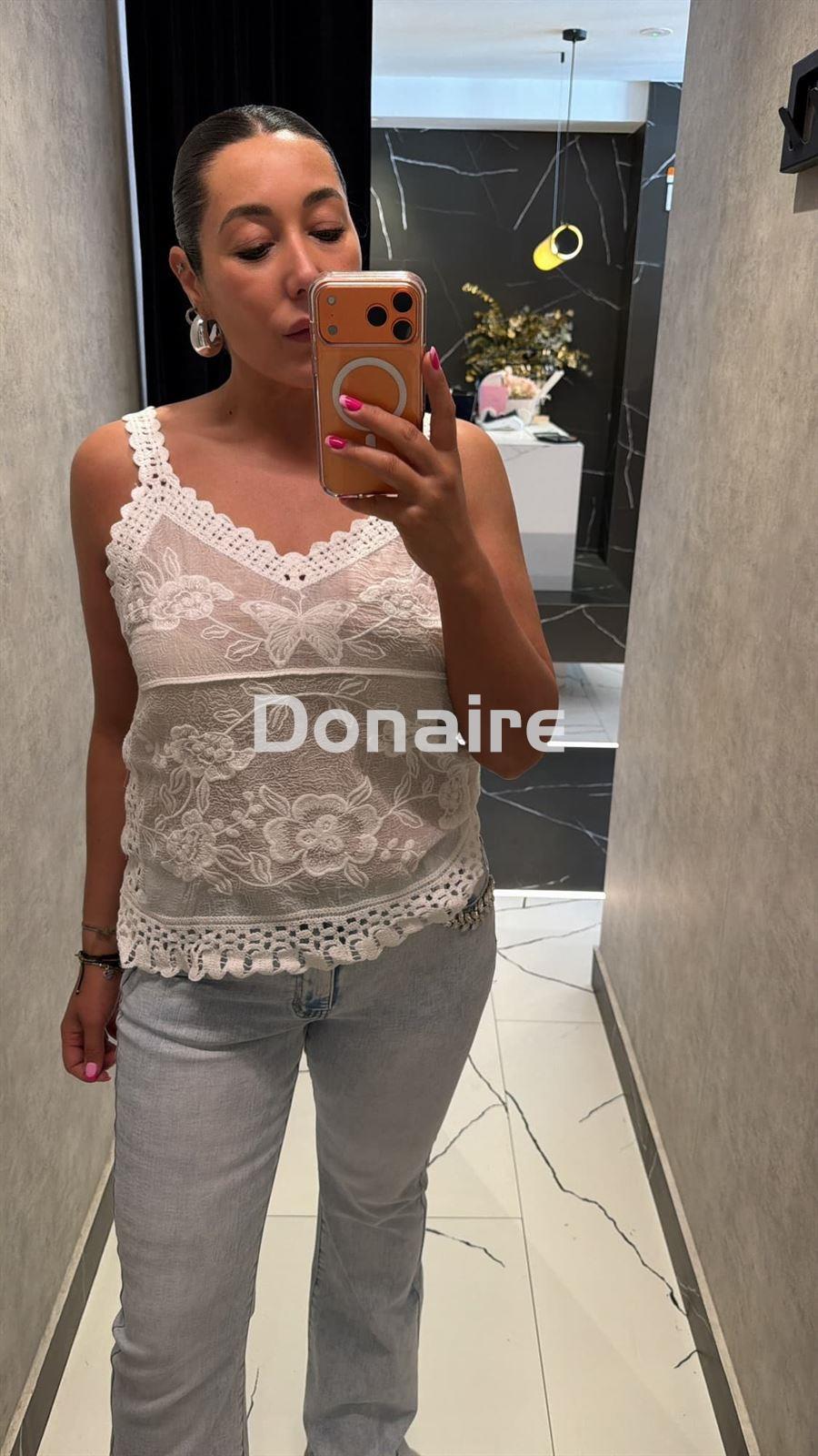 Top crochet blanco Koralline - Imagen 2