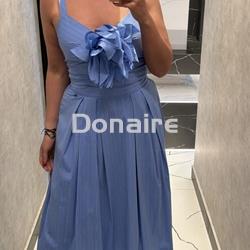 Top crop rayas azul Dixie - Imagen 1