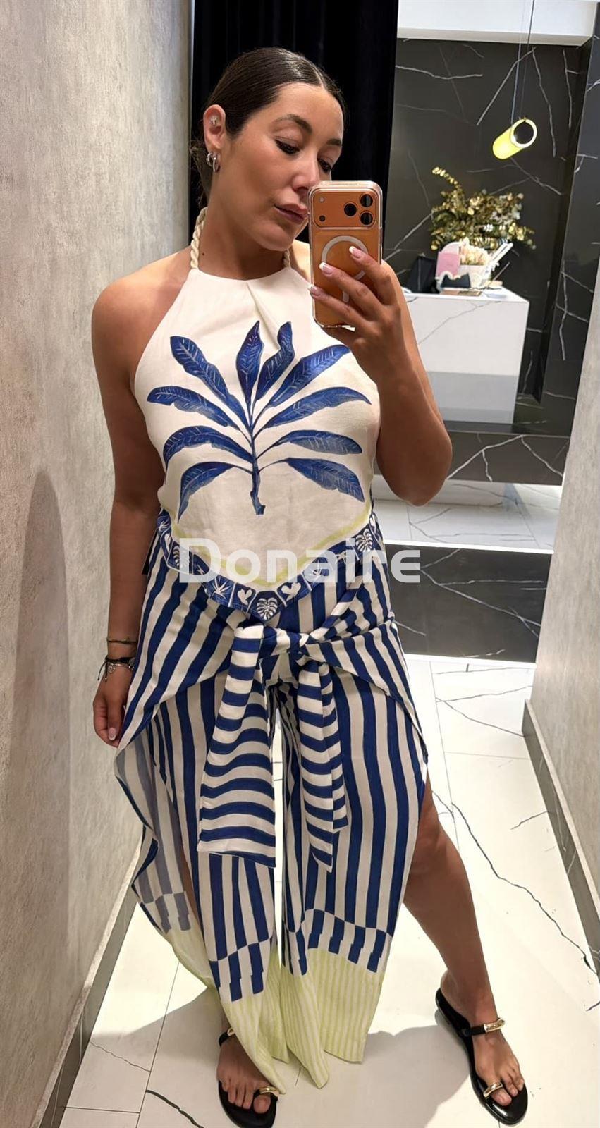 Top halter estilo pañuelo Open - Imagen 1