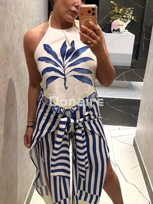 Top halter estilo pañuelo Open - Imagen 1