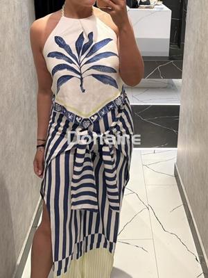 Top halter estilo pañuelo Open - Imagen 2