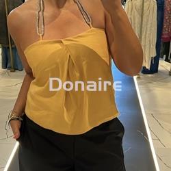 Top joya mostaza Open - Imagen 2