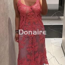 Top largo crochet fuscia Koralline - Imagen 1