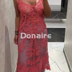 Top largo crochet fuscia Koralline - Imagen 2