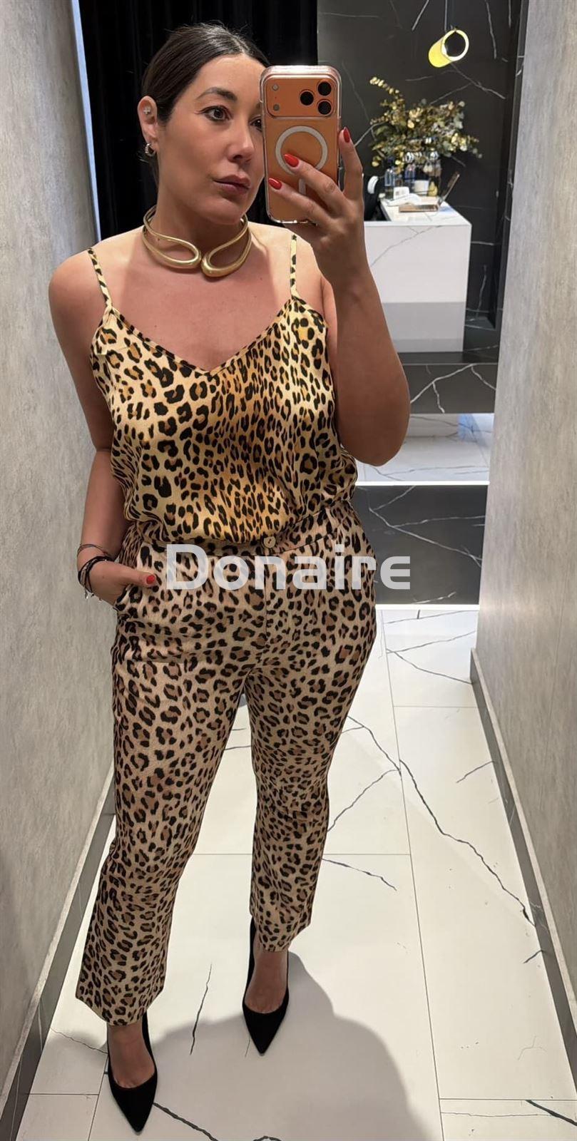 Top lencero animal print Lola Casademunt - Imagen 1
