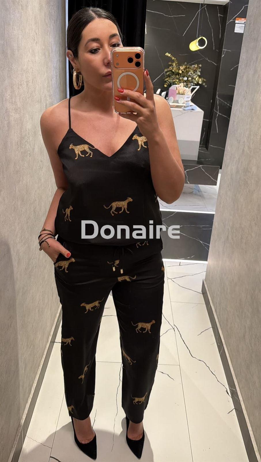 Top lencero con estampado de leopardos Lola Casademunt - Imagen 1