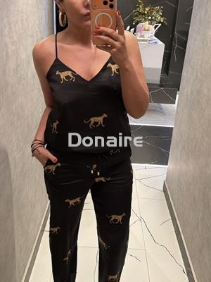 Top lencero con estampado de leopardos Lola Casademunt - Imagen 1