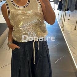 Top lentejuelas nude Dixie - Imagen 2