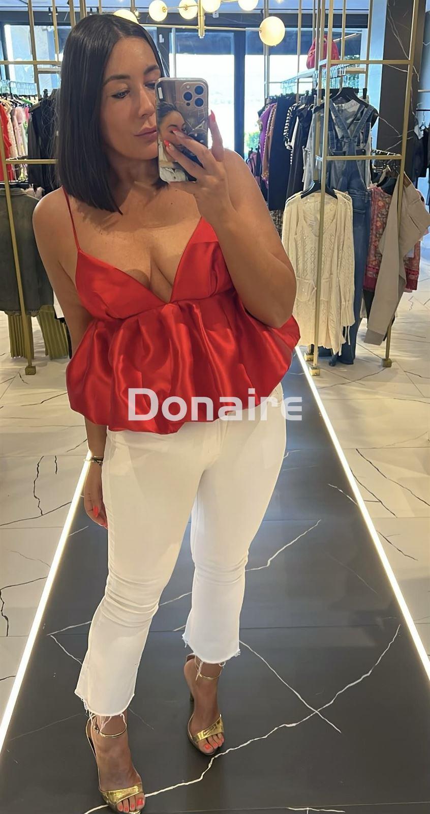 Top peplum rojo L’CECCI - Imagen 1