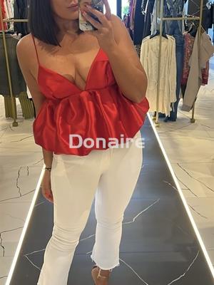 Top peplum rojo L’CECCI - Imagen 1