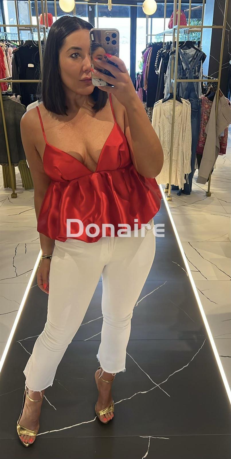 Top peplum rojo L’CECCI - Imagen 2