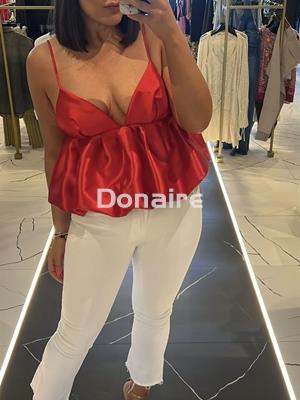 Top peplum rojo L’CECCI - Imagen 2