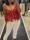 Top peplum rojo L’CECCI - Imagen 2