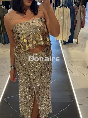 Top red y lentejuelas OPEN - Imagen 2