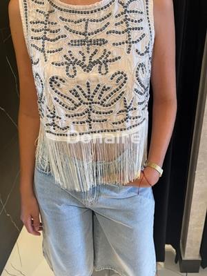 Top tachas y flecos BSB - Imagen 1