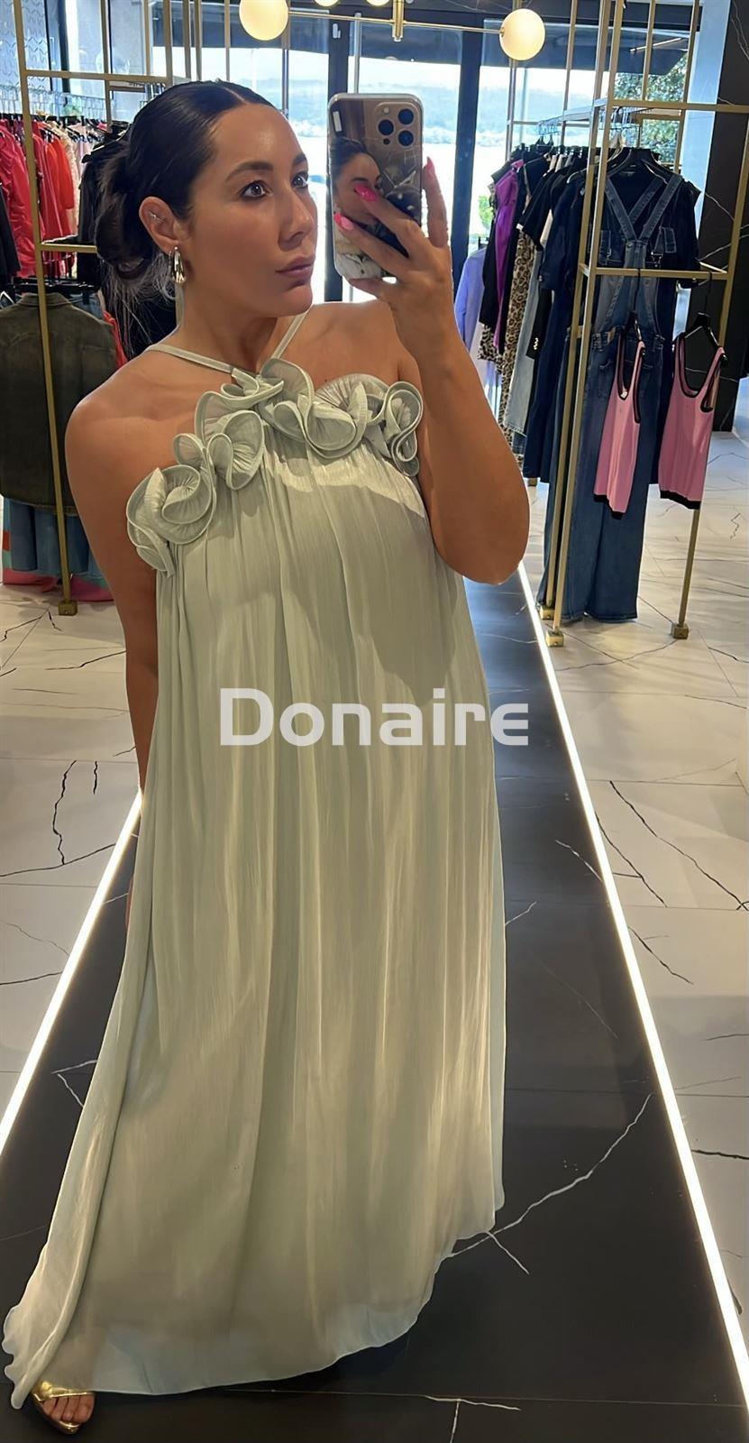 Vestido aguamarina Dixie - Imagen 1
