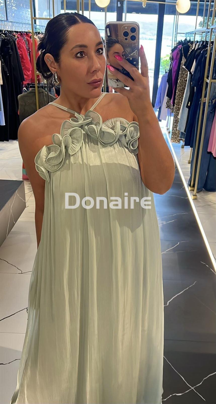 Vestido aguamarina Dixie - Imagen 2