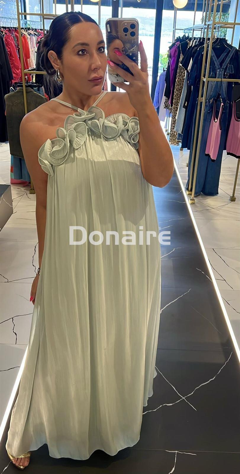 Vestido aguamarina Dixie - Imagen 3