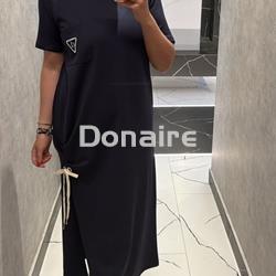 Vestido algodón azul marino DIXIE - Imagen 1