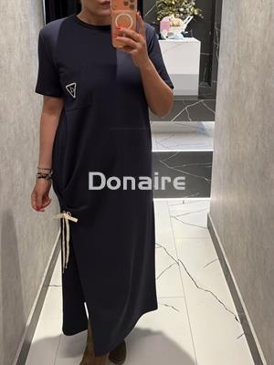 Vestido algodón azul marino DIXIE - Imagen 1