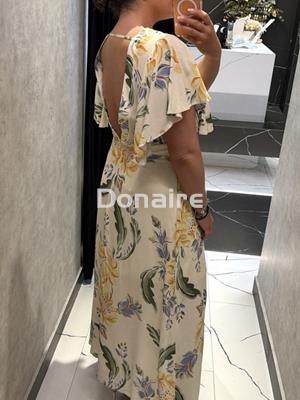 Vestido amarillo print floral Lez a Lez - Imagen 2