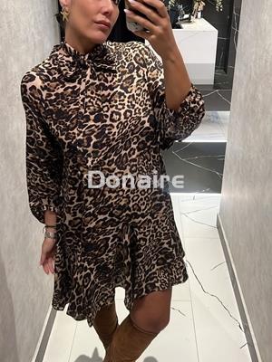 Vestido animal print con lazada Dixie - Imagen 2