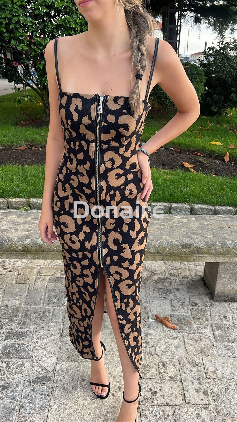 Vestido animal print Open - Imagen 1