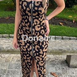 Vestido animal print Open - Imagen 1