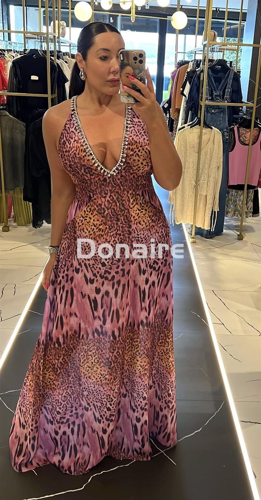 Vestido animal print y pedrería Trash and Luxury - Imagen 1