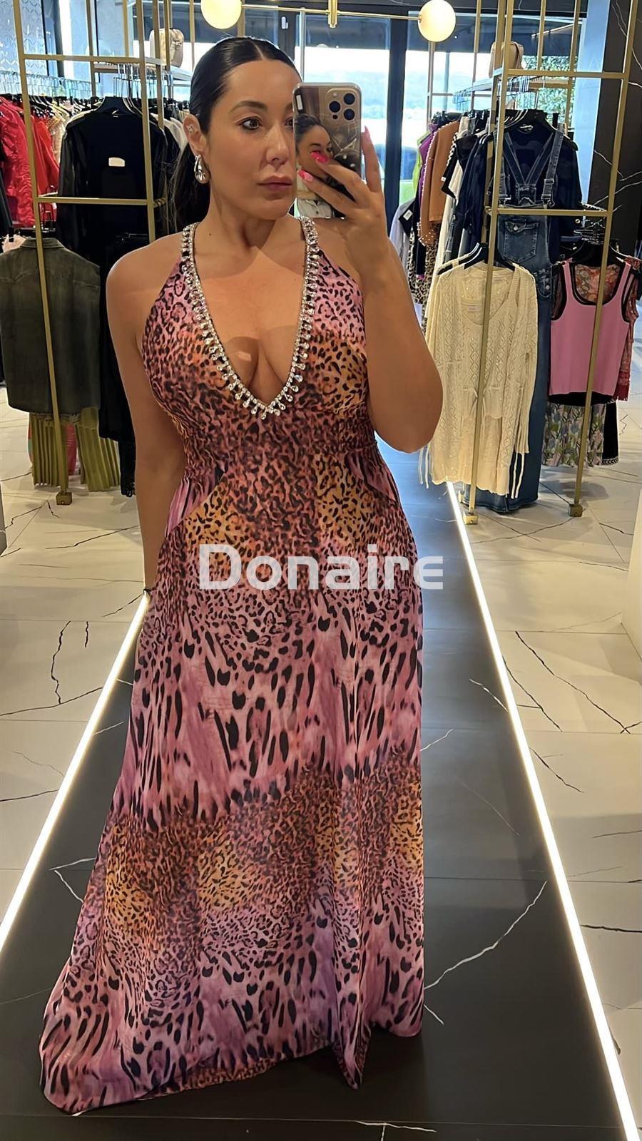Vestido animal print y pedrería Trash and Luxury - Imagen 2