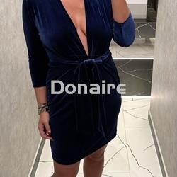 Vestido azul terciopelo Koralline - Imagen 1