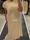 Vestido beige algodón cuello redondo Lolita - Imagen 2