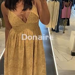 Vestido camel tejido relieve Goa Goa - Imagen 2