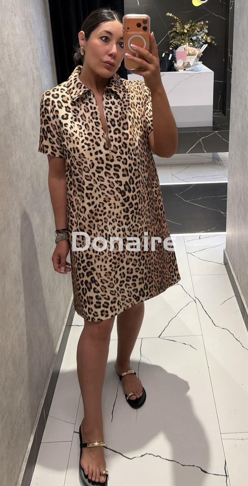 Vestido camisero animal print Lola Casademunt - Imagen 2