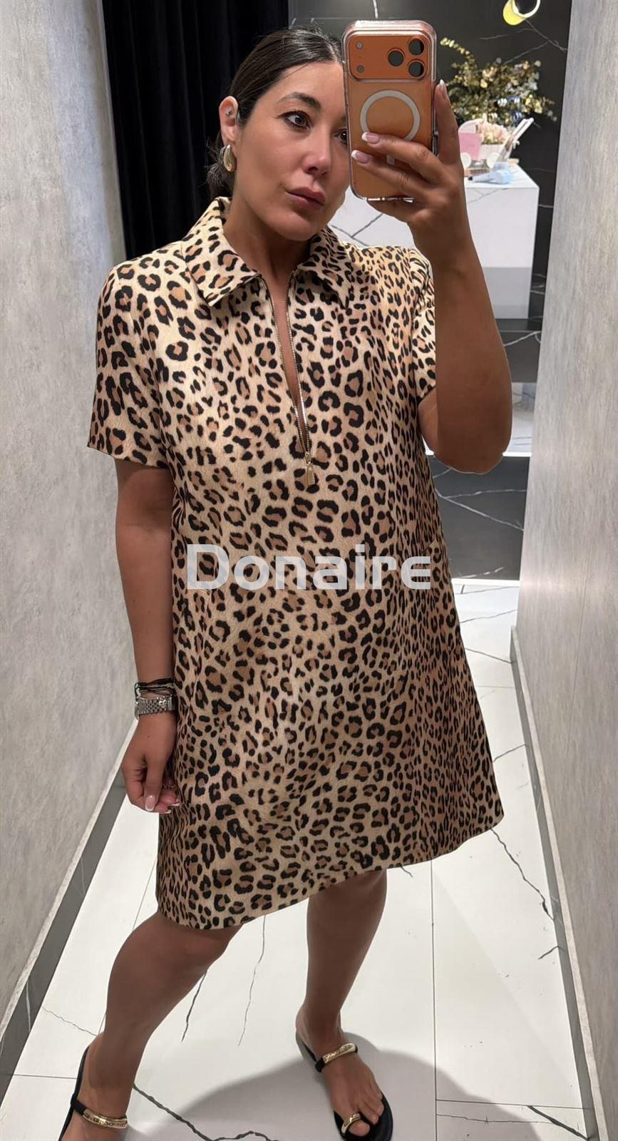 Vestido camisero animal print Lola Casademunt - Imagen 3