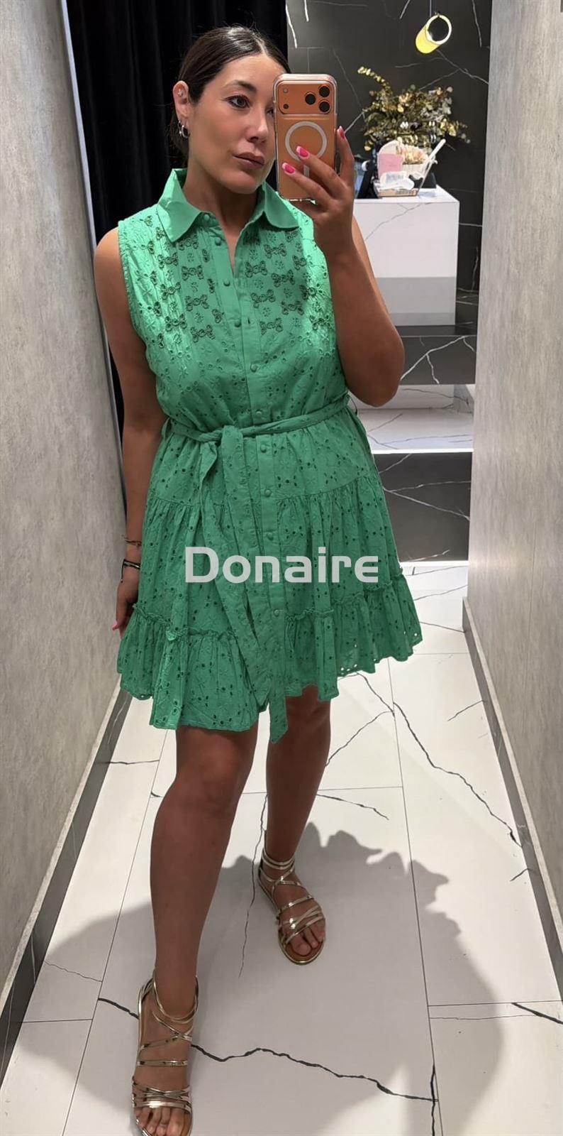 Vestido camisero bordado suizo Lola Casademunt - Imagen 1