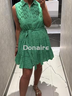 Vestido camisero bordado suizo Lola Casademunt - Imagen 1
