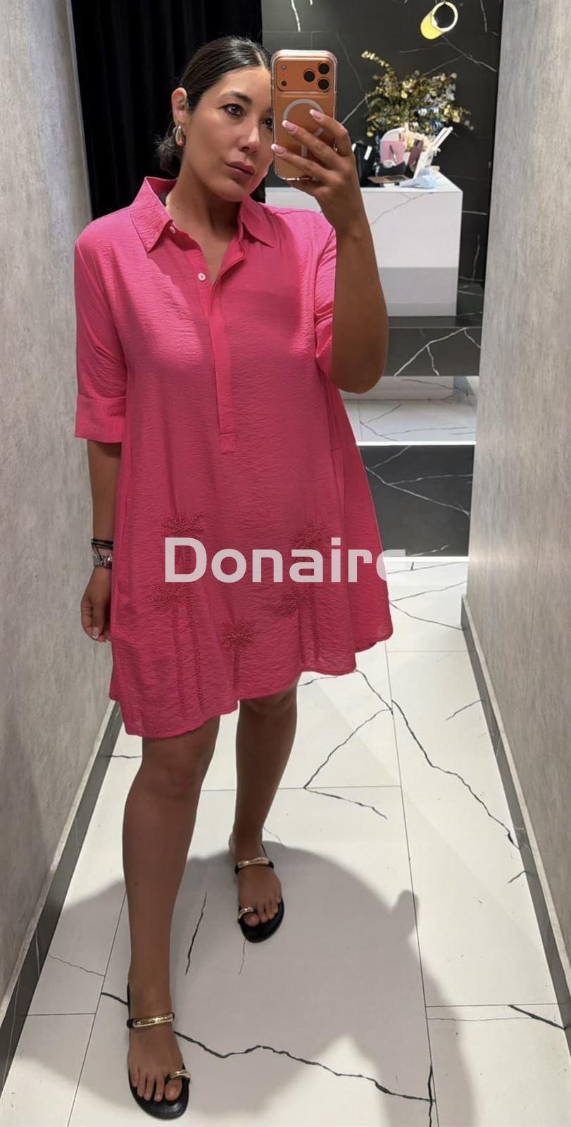 Vestido camisero fucsia Lola Casademunt - Imagen 1