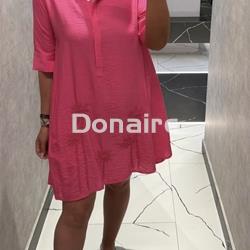 Vestido camisero fucsia Lola Casademunt - Imagen 1