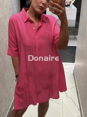 Vestido camisero fucsia Lola Casademunt - Imagen 2