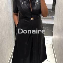 Vestido camisero midi efecto piel Lola Casademunt - Imagen 2