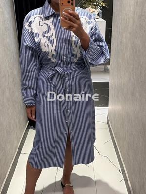 Vestido camisero rayas BSB - Imagen 1